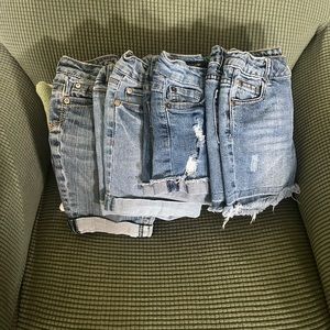 Girls denim shorts lot